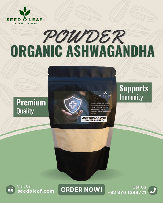 Organic Ashwagandha Powder 200gm - SeedOLeaf