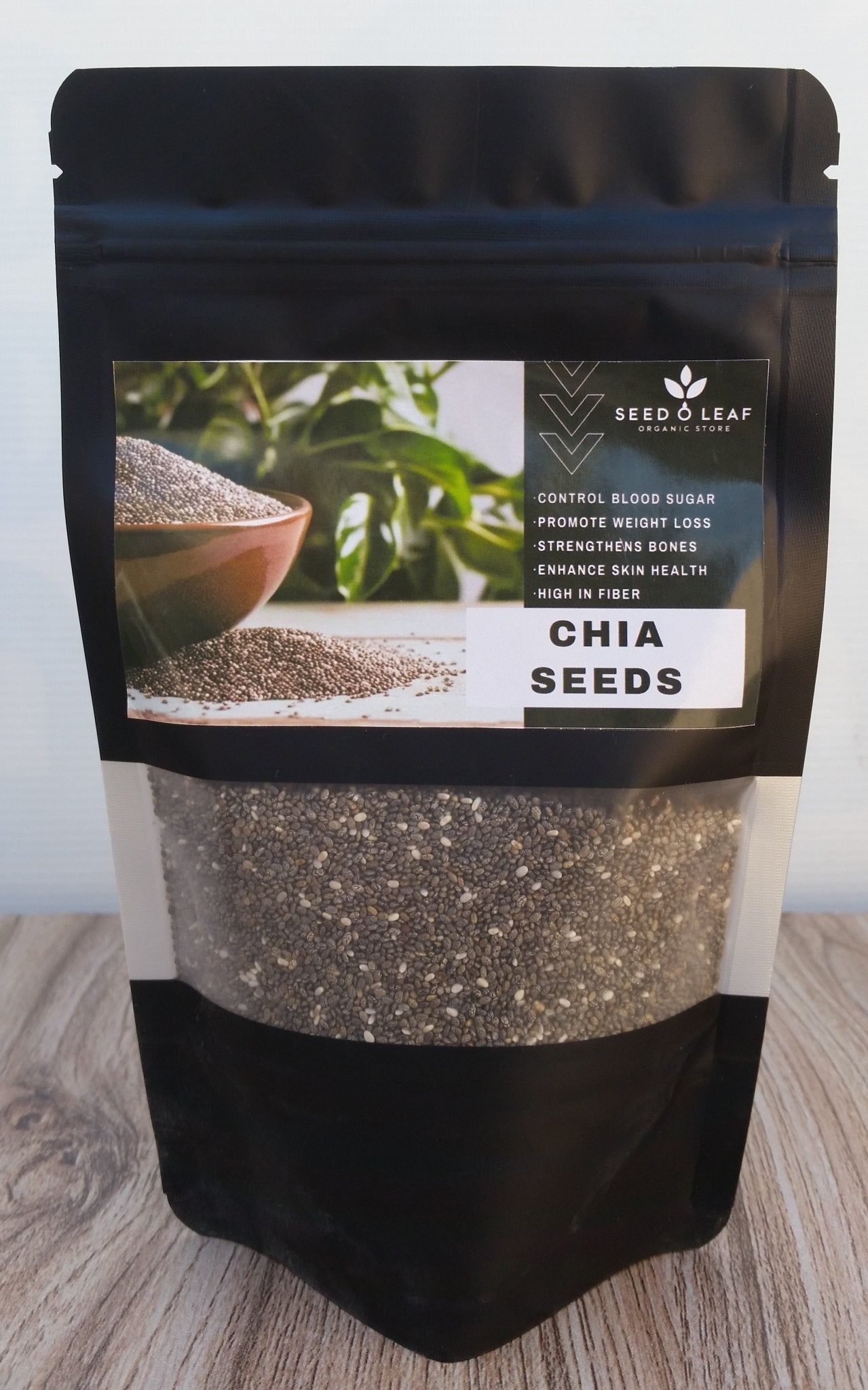 Organic Chia Seeds 500gm - SeedOLeaf