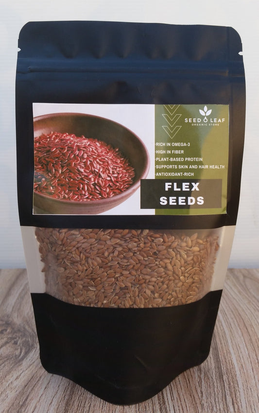 Organic Flax Seeds 500gm - SeedOLeaf