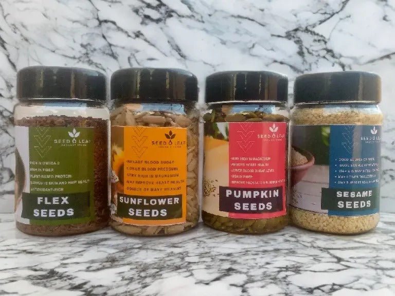 PCOS Seed Cycling Pack 1 (100gm Each) - SeedOLeaf