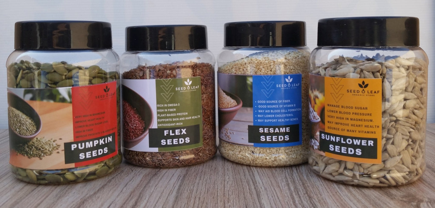 PCOS Seed Cycling Pack – Natural Hormone Balance & Menstrual Cycle Support (200gm Each)