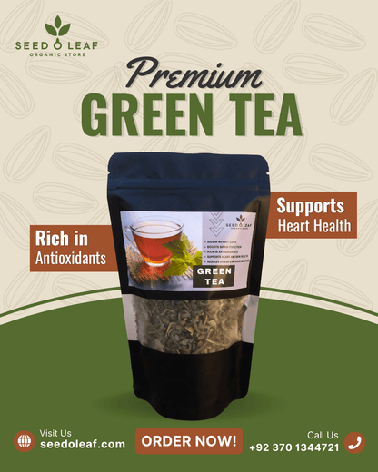 Premium Green Tea 100gm - SeedOLeaf