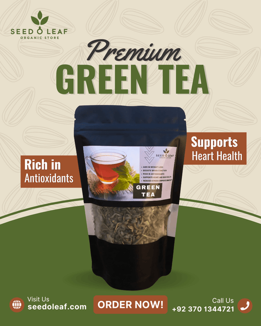 Premium Green Tea 100gm - SeedOLeaf